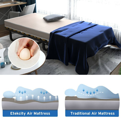 79 x 36 Inch Folding Rollaway Bed with 4" Memory Foam Mattress for Ultimate Comfort