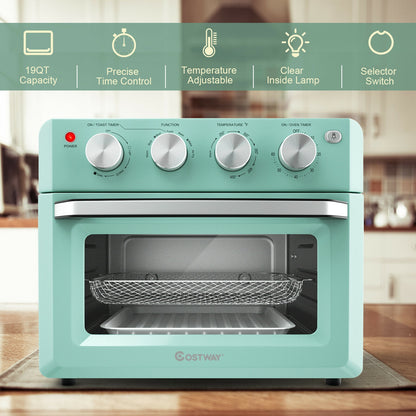 7-in-1 19 Qt Air Fryer Toaster Oven with 5 Accessories
