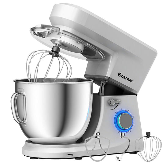 7.5QT Tilt-Head Stand Mixer with 660W Motor & 3 Attachments