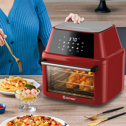 19 Qt 8-in-1 Air Fryer Oven with Rotisserie & Dehydrator - 1800W Versatile Cooking Power