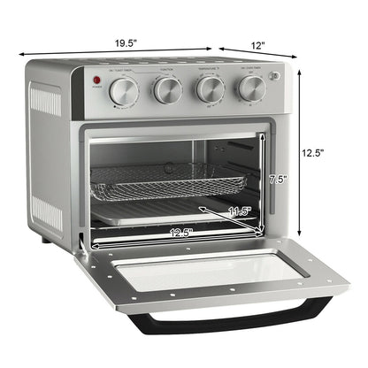 7-in-1 19 Qt Air Fryer Toaster Oven with 5 Accessories