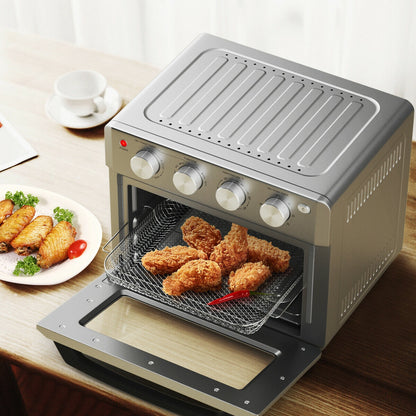 7-in-1 19 Qt Air Fryer Toaster Oven with 5 Accessories