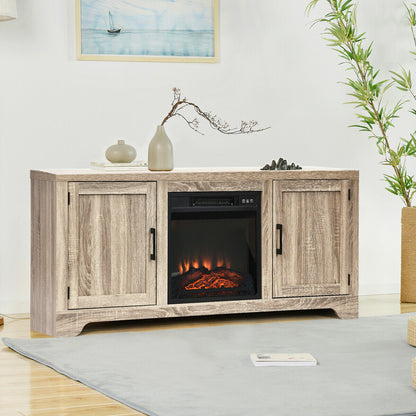 65 Inch Media Console TV Stand with Adjustable Shelving and Spacious Storage