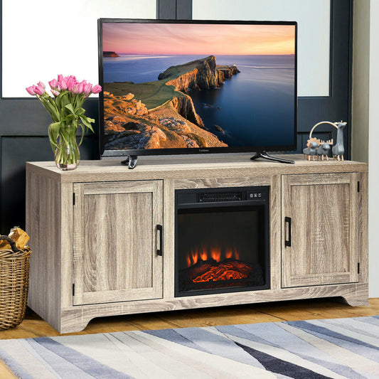 65 Inch Media Console TV Stand with Adjustable Shelving and Spacious Storage