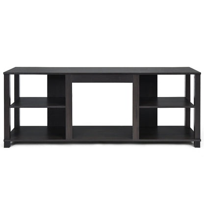 Versatile 2-Tier TV Storage Console with Customizable Shelving and Spacious Design