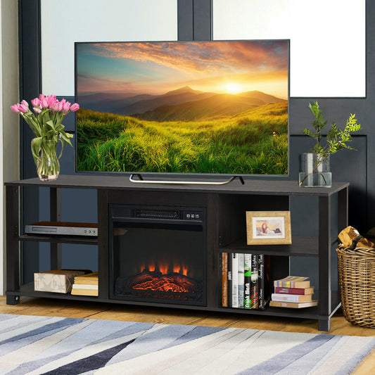 Versatile 2-Tier TV Storage Console with Customizable Shelving and Spacious Design