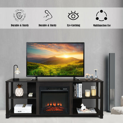 Versatile 2-Tier TV Storage Console with Customizable Shelving and Spacious Design