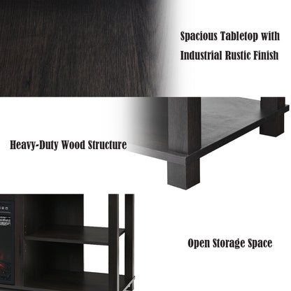 Versatile 2-Tier TV Storage Console with Customizable Shelving and Spacious Design