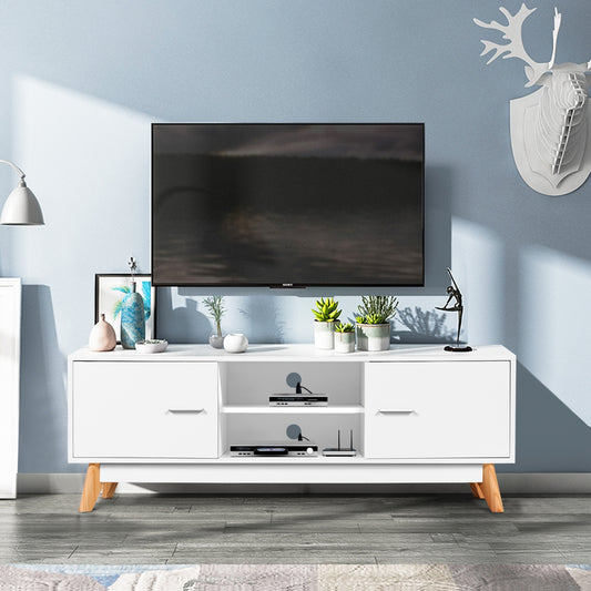 Stylish Wood Entertainment Center with Ample Storage for 60 Inch TVs