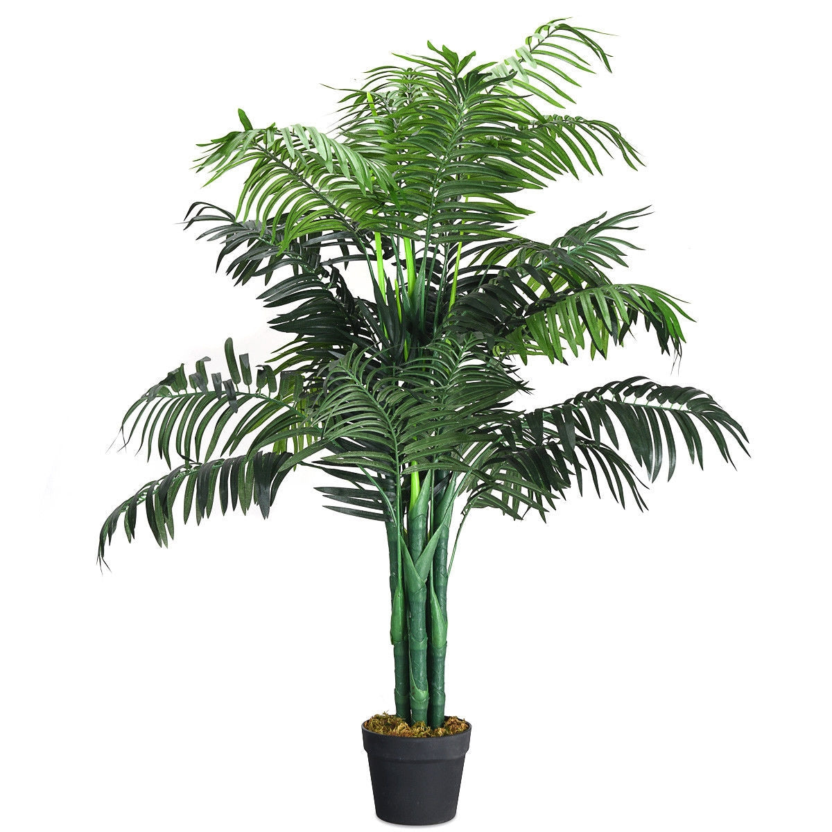 Realistic 3.5 ft. Artificial Areca Palm Tree in a Stylish Basket