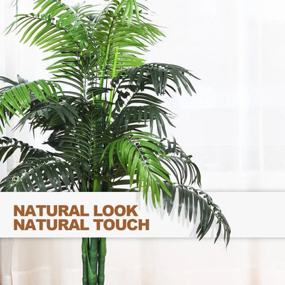 Realistic 3.5 ft. Artificial Areca Palm Tree in a Stylish Basket