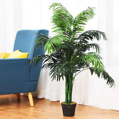 Realistic 3.5 ft. Artificial Areca Palm Tree in a Stylish Basket