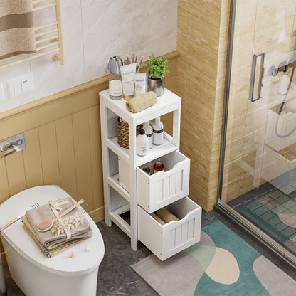 Multifunctional Bathroom Storage Cabinet with 2 Drawers