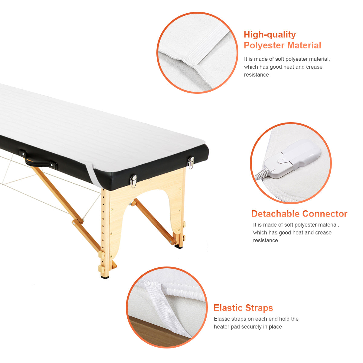 Digital Massage Table Warmer with Auto Overheat Protection and Adjustable Heat Settings