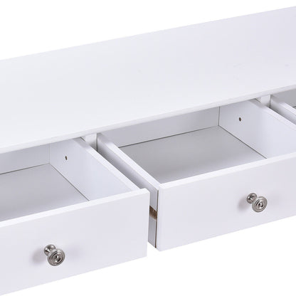 Elegant 3-Drawer Console Table for Entryway, Hallway, or Living Room – White Finish