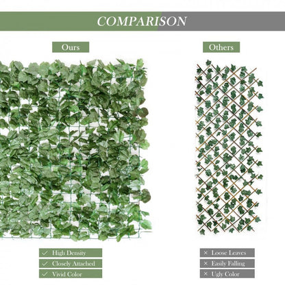 Faux Ivy Privacy Fence Screen – Realistic Greenery for Indoor & Outdoor Use