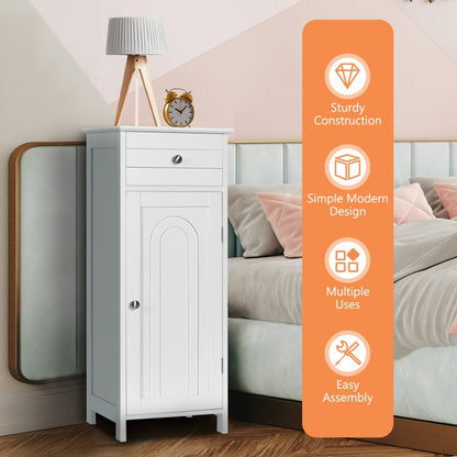 Multi Functional Freestanding Storage Cabinet with Adjustable Shelves