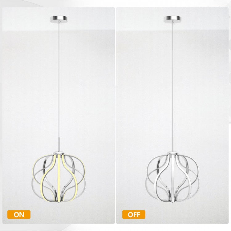 Stylish Dimmable Warm White LED Chandelier for Living & Dining Spaces