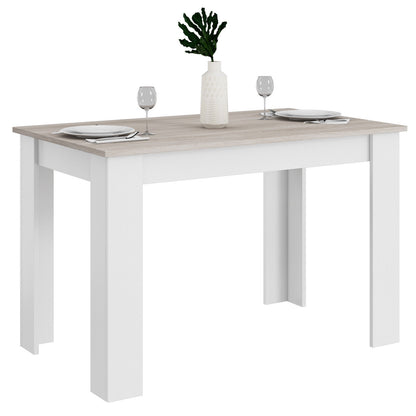 Spacious 47 Inch Dining Table for Kitchen and Small Dining Areas - Light Grey