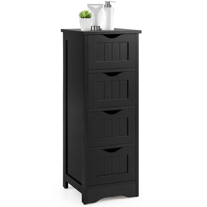 4 Drawer Floor Cabinet with Anti-Tip Device for Safe Storage