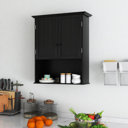 Wall-Mounted Medicine Cabinet with Adjustable Shelves and Storage
