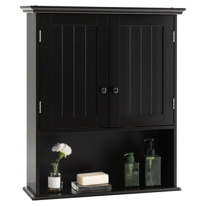 Wall-Mounted Medicine Cabinet with Adjustable Shelves and Storage
