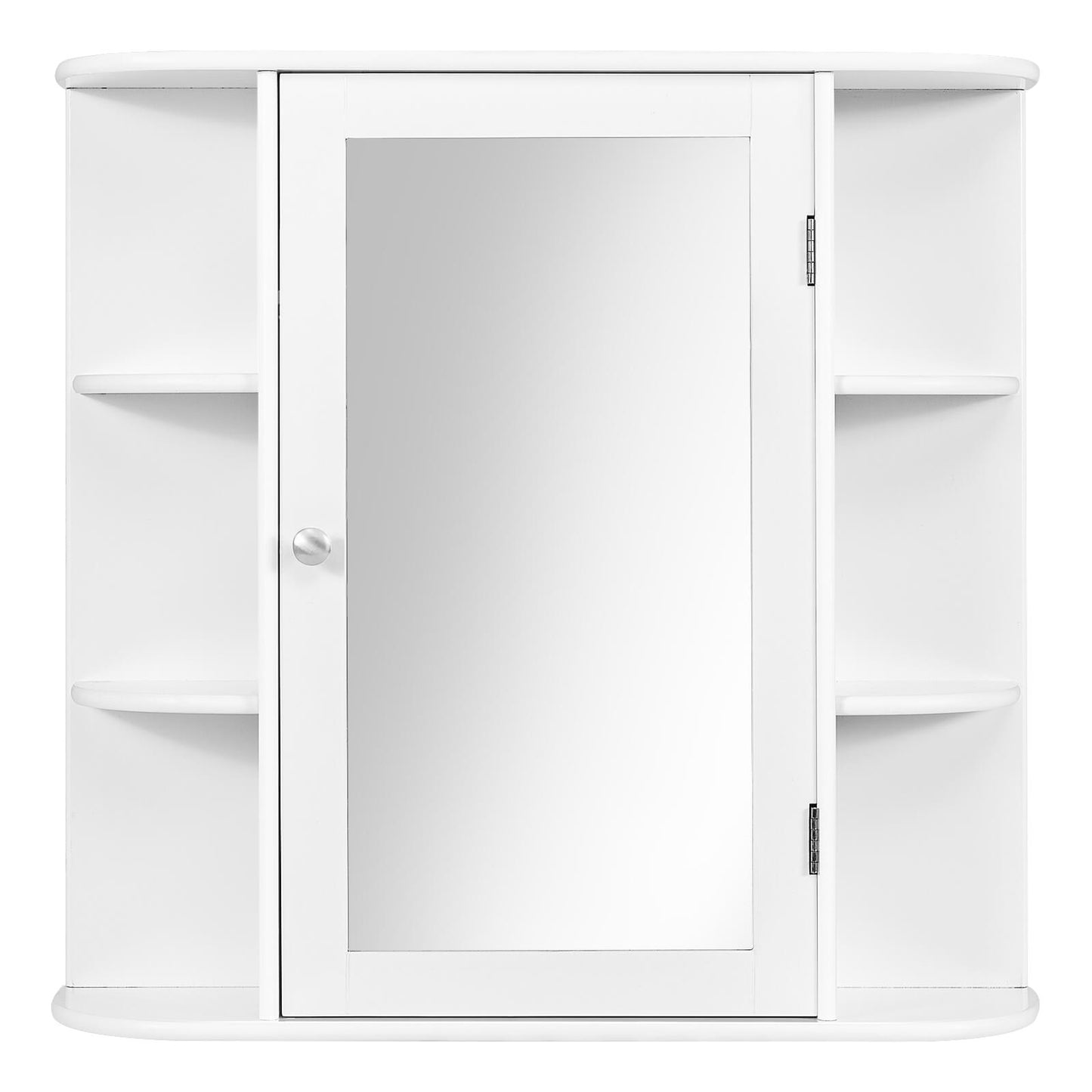 Wall-Mounted Bathroom Cabinet with Mirror, Adjustable Shelves & Ample Storage