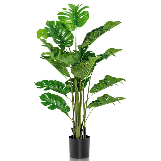 5 Foot Artificial Monstera Deliciosa Tree – Lifelike Faux Plant for Indoor & Outdoor Décor