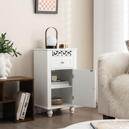 Versatile Bathroom Storage Cabinet with Drawer & Adjustable Shelf