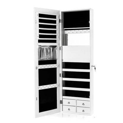 4 Drawer Multipurpose Storage Cabinet with Adjustable Shelves – White