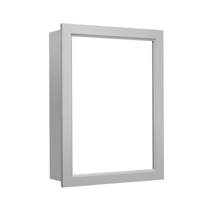 Modern Wall-Mounted Medicine Cabinet with Mirror and Adjustable Shelf