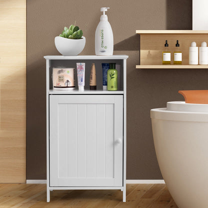 Freestanding Bathroom Storage Cabinet with Adjustable Shelves