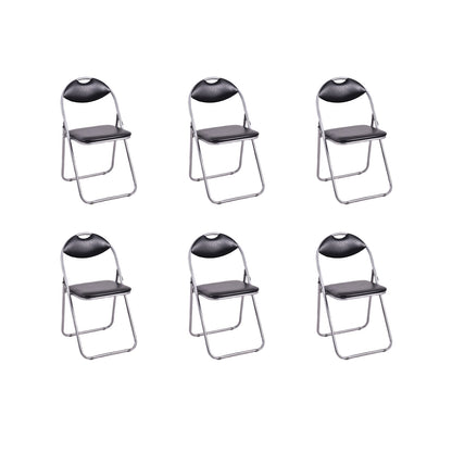 Set of 6 Portable Folding Chairs with Carrying Handles – Space-Saving, Sturdy & Comfortable