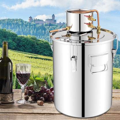 10 Gallon (40L) Water Alcohol Distiller with Dual Stainless Steel Pots for Home Brewing