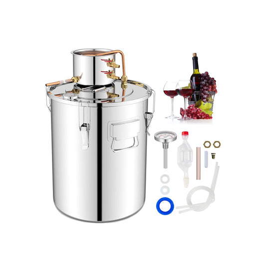 10 Gallon (40L) Water Alcohol Distiller with Dual Stainless Steel Pots for Home Brewing