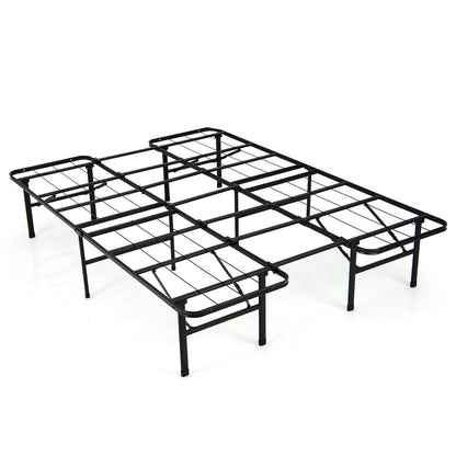 Foldable Steel Platform Bed Frame for Kids and Adults – Full Size