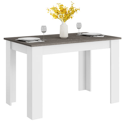 Spacious 47 Inch Dining Table for Kitchen and Small Dining Areas - Dark Grey