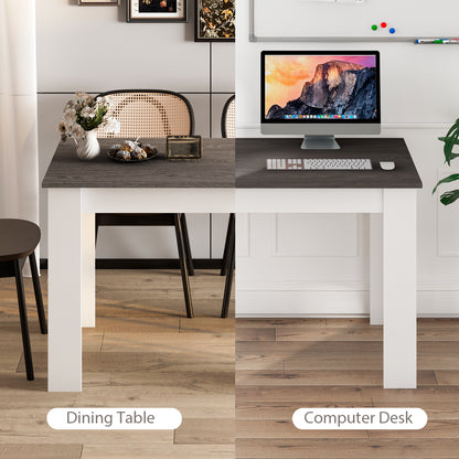 Spacious 47 Inch Dining Table for Kitchen and Small Dining Areas - Dark Grey