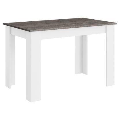 Spacious 47 Inch Dining Table for Kitchen and Small Dining Areas - Dark Grey