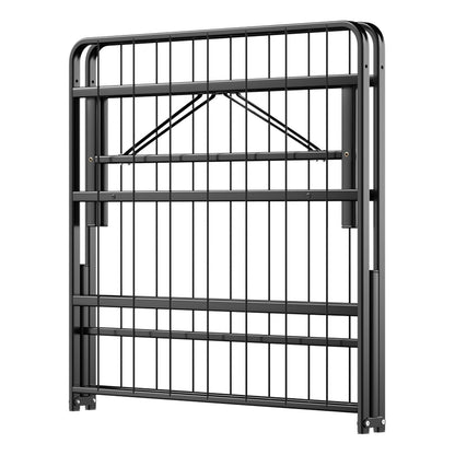 Compact Foldable Metal Platform Bed with Tool-Free Assembly – Twin Size