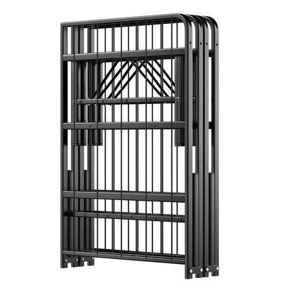 Compact Foldable Metal Platform Bed with Tool-Free Assembly – Queen Size