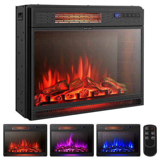 25 Inch Recessed Electric Fireplace Heater