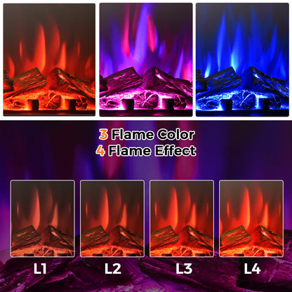 25 Inch Recessed Electric Fireplace Heater