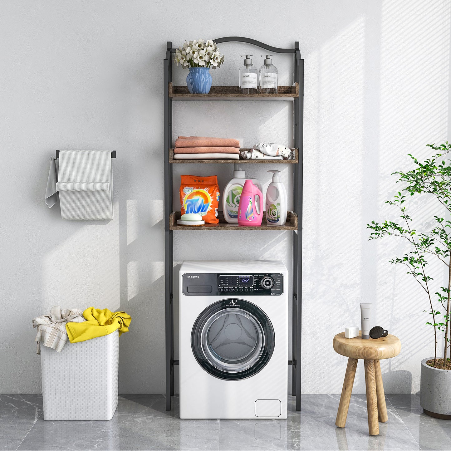 3 Tier Over-The-Toilet Storage Organizer