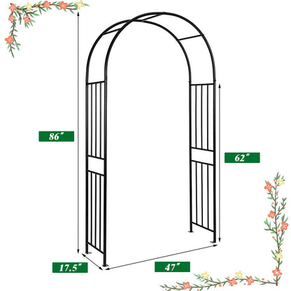7.2 Foot Garden Arch for Climbing Plants and Outdoor Decor