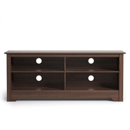Wooden TV Stand with Adjustable Shelves for TVs up to 60 Inches