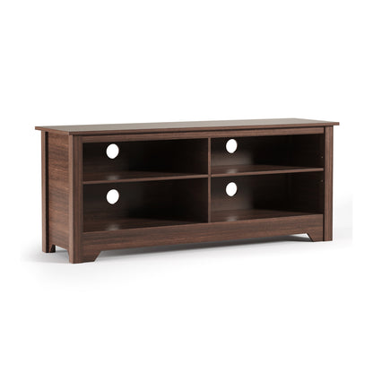 Wooden TV Stand with Adjustable Shelves for TVs up to 60 Inches