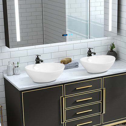 Premium Ceramic Oval Vessel Sink