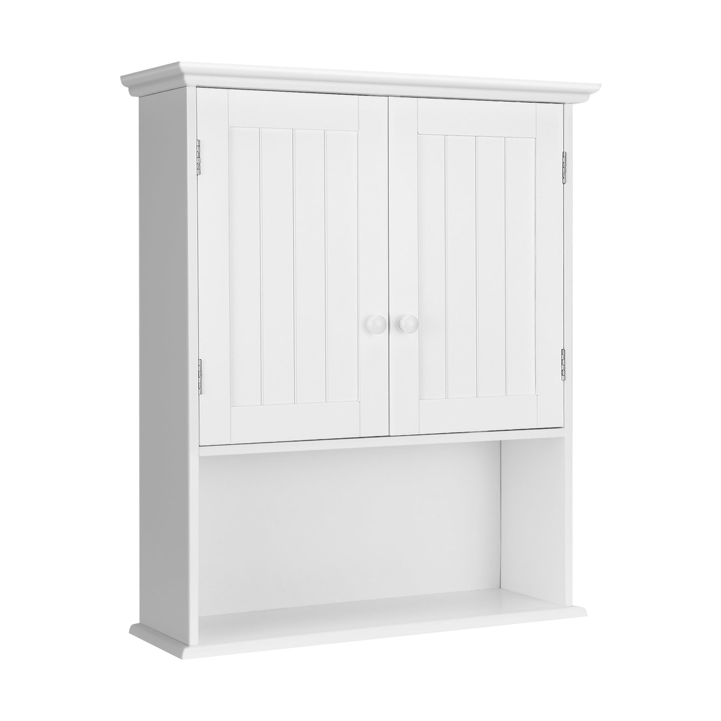Wall-Mounted Medicine Cabinet with Adjustable Shelves and Storage