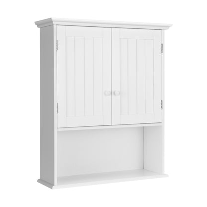 Wall-Mounted Medicine Cabinet with Adjustable Shelves and Storage